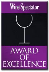 Temptation wins Wine Spectator Award of Excellence